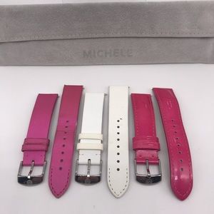 3 MICHELE WATCH STRAPS!!!! 18mm